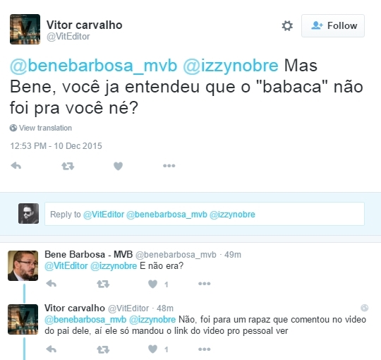 esse bene é burro demais pelo amor de deus