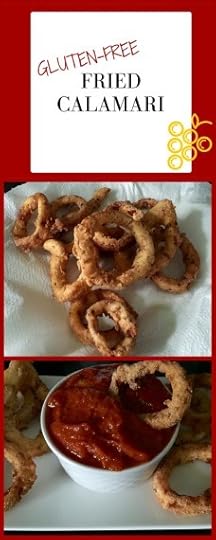 Tastes like restaurant food! These gluten-free fried calamari rings are made with corn flour and chick pea flour. They are divine with a simple, homemade marina sauce.