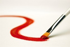 a brush stroke