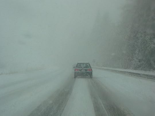 Driving in a blizzard: