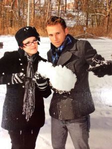 Christmas card snowman