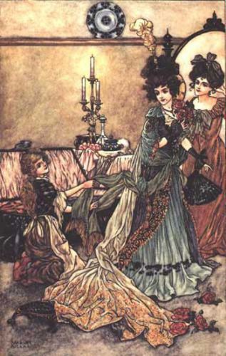 Illustration for Cinderella by Charles Folkard