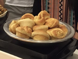 Thanksgiving tradition... spend all day Wednesday making orange rolls, and spend all day Thursday eating as many as you can.