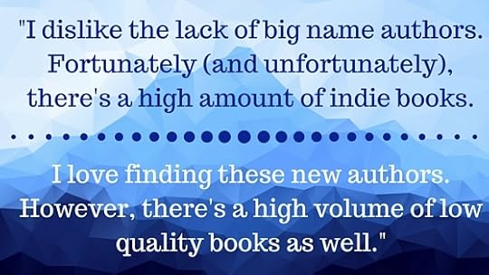 Lack of big name authors