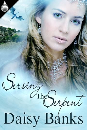 Book cover for Serving the Serpent by author Daisy Banks featuring a beautiful young woman 