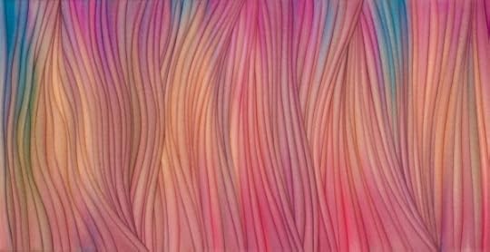 © 2015 Madeleine Durham, pink wavy paste paper