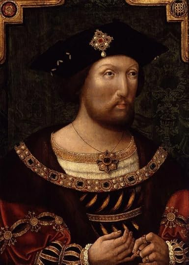 A portrait of Henry VIII before he became fat, sick, paranoid and melancholy; during this period he was married to Catherine of Aragon for 24 years.