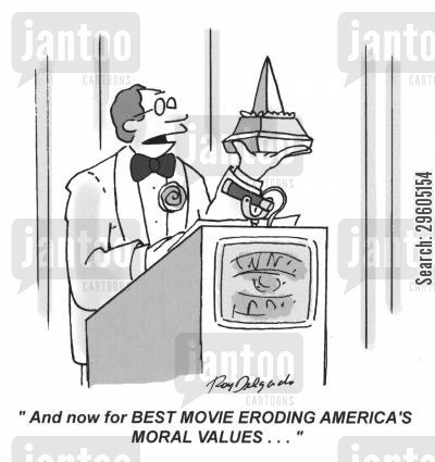 'And now for BEST MOVIE ERODING AMERICA'S MORAL VALUES...'