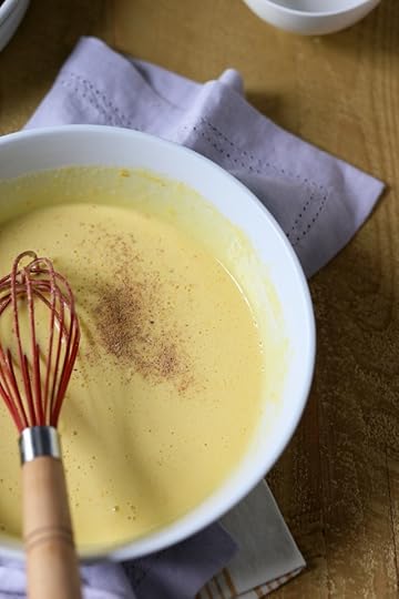 Chocolate Pudding Cake with orange and nutmeg