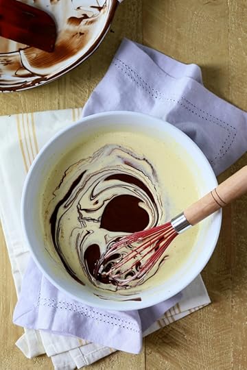 Chocolate Pudding Cake with orange and nutmeg