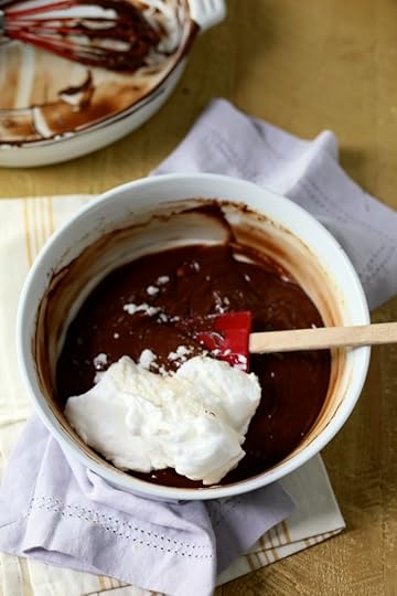 Chocolate Pudding Cake with orange and nutmeg