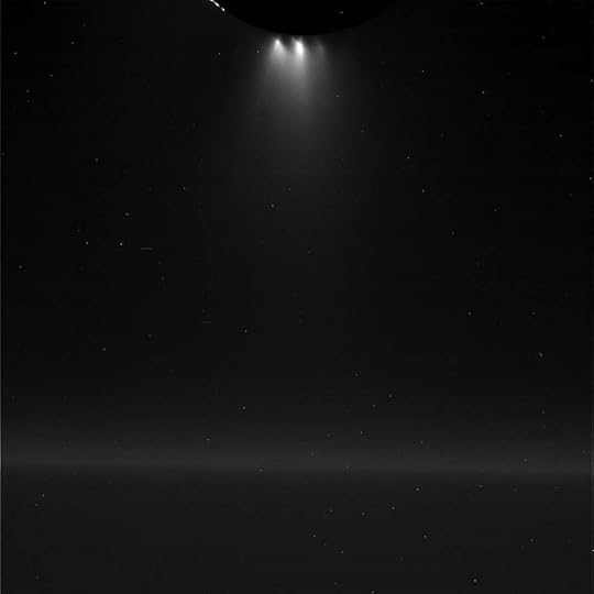 A view of Saturn's moon Enceladus acquired by NASA's Cassini spacecraft 