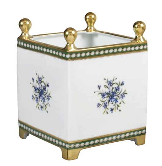 Bernardaud's Marie-Antoinette Collection includes a cachepot