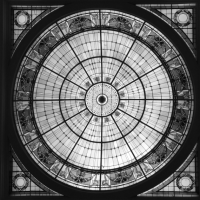 ceiling glass bw
