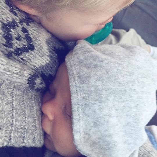 Double the snuggles {how we're juggling a newborn and a toddler}
