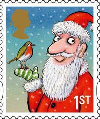 Axel Scheffler's 1st Class Christmas stamp for Royal Mail 2012