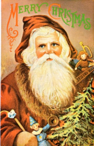 Vintage Santa Christmas Card