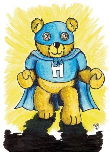 Hero Ted - The Superhero Teddy Bear out to save the world before bedtime