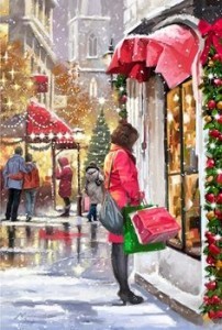 hustle and bustle of christmas