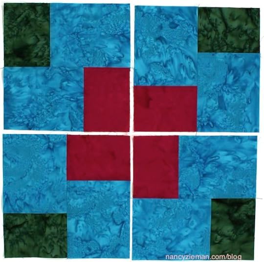 How to make a 4-patch quilt block by Nancy Zieman as seen on Sewing With Nancy