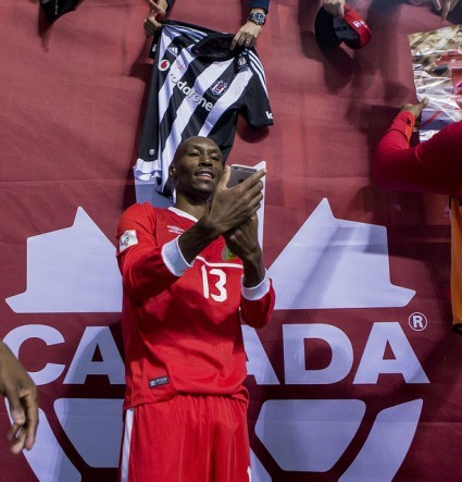 Atiba Hutchinson PHOTO BOB FRID/CANADA SOCCER