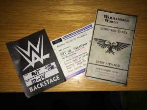 Backstage pass to see Samoa Joe at NXT in Nottingham, and entry ticket to Warhammer World