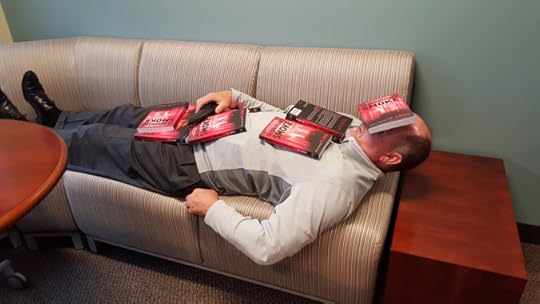 M. working hard on the next Jake Brand, PI novel...