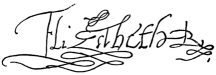 Signature of Queen Elizabeth I