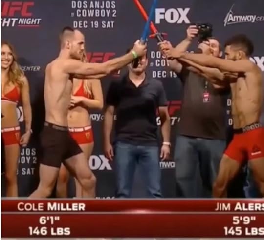These UFC Fighters Had A 'Star Wars' Lightsaber Battle At Their 