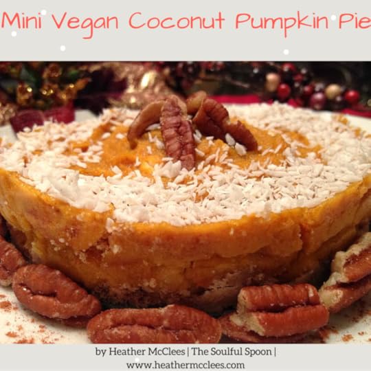 Mini Vegan Coconut Pumpkin Pie from heathermcclees.com