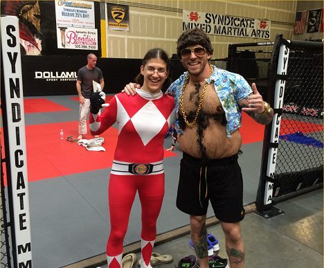 roxy and john in costume