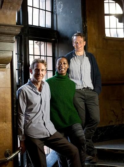 Harry Potter Play - The play starts 19 years after the last H Potter story ended. Photo caption - L-R Paul Thornley (Ron Weasley), Noma Dumezweni (Hermione Granger) and Jamie Parker (Harry Potter) at the Palace Theatre. Photo by Simon Annand Photo from Janine.Shalom@premiercomms.com