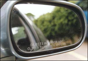 Objects are nearer
