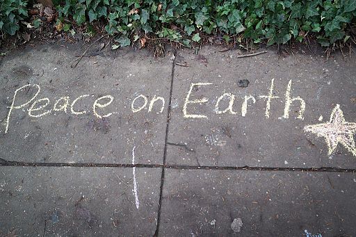 Chalk Peace on Earth