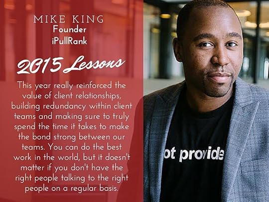 Mike King 2015 lessons
