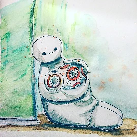 Droidy_baby__stilltoohot__starwars__bb8__baymax__watercolorpencils (1)