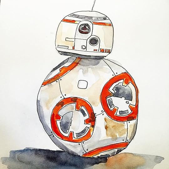 One_more__bb8__starwars__theforceawakens__watercolor__watercolour (1)