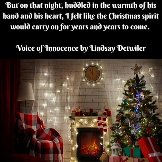 But on that night, huddled in the warmth of his hand and his heart, I felt like the Christmas spirit would carry on for years and years to come. I felt like the peace we felt standing with our community around the tre