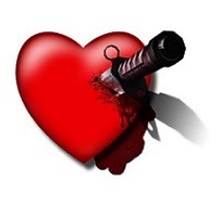 Stabbed heart- 250 pix