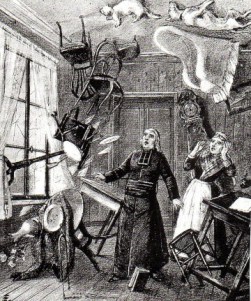 The size of the object a poltergeist can lift is apparently irrelevant. Large or small, they can cause solid matter to defy gravity.