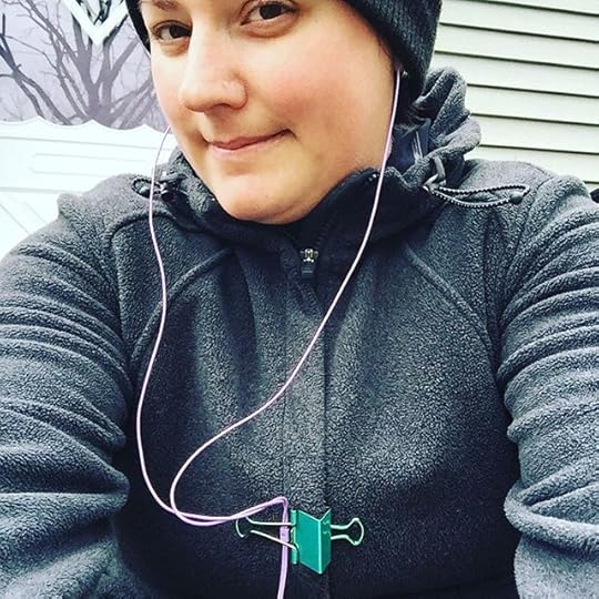My walk today was great. And here's an example of my jimmied headphone cord holder. Lol. #dailyphoto #365days #ig2015