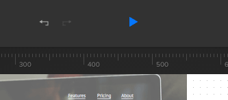 Preview button is a blue triangle.