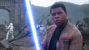 Finn with Lightsaber - The Force Awakens
