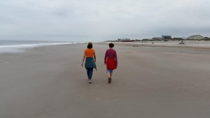 Walking on the Beach