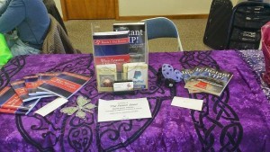 ROnda Del Boccio's book display at a live book signing