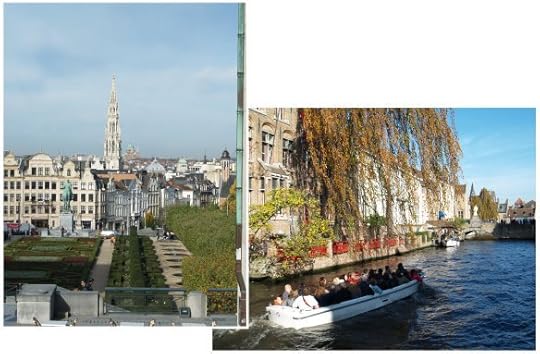 Brussels on the left, the romantic canals of Brugge on the right, not to mention delicious orange slices dipped in Belgian chocolate....