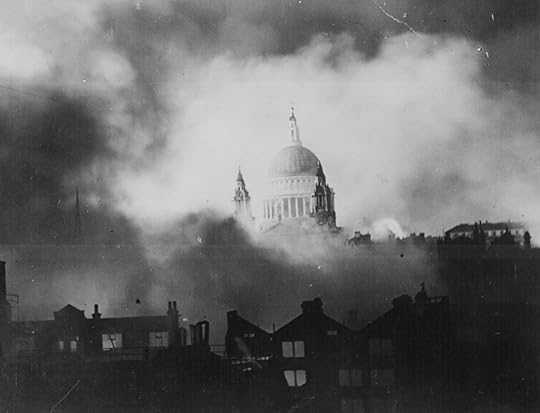 St. Paul's Cathedral during the great raid on London, England, 29 Dec 1940. (US National Archives)