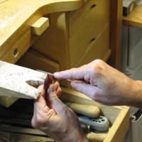 A typical jeweler's bench pin.