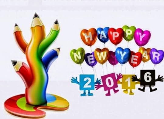 Happy New Year 2016 Pencils