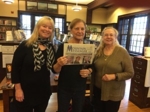 At the beautiful Rangeley Library with Lea Wait and Dorothy Cannell